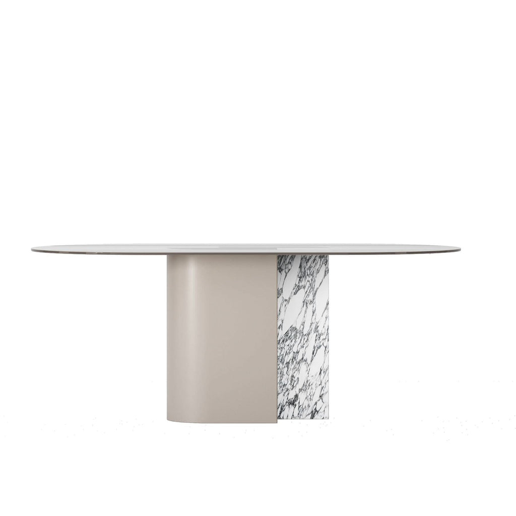 TECTONIC CONSOLE, GLASS OVAL