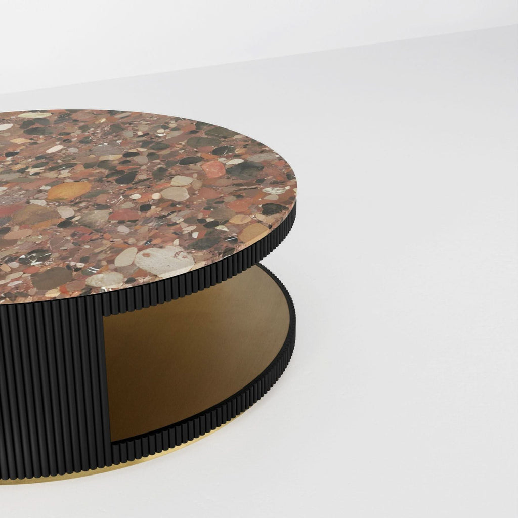 INFINITY COFFEE TABLE - MARBLE/BRASS
