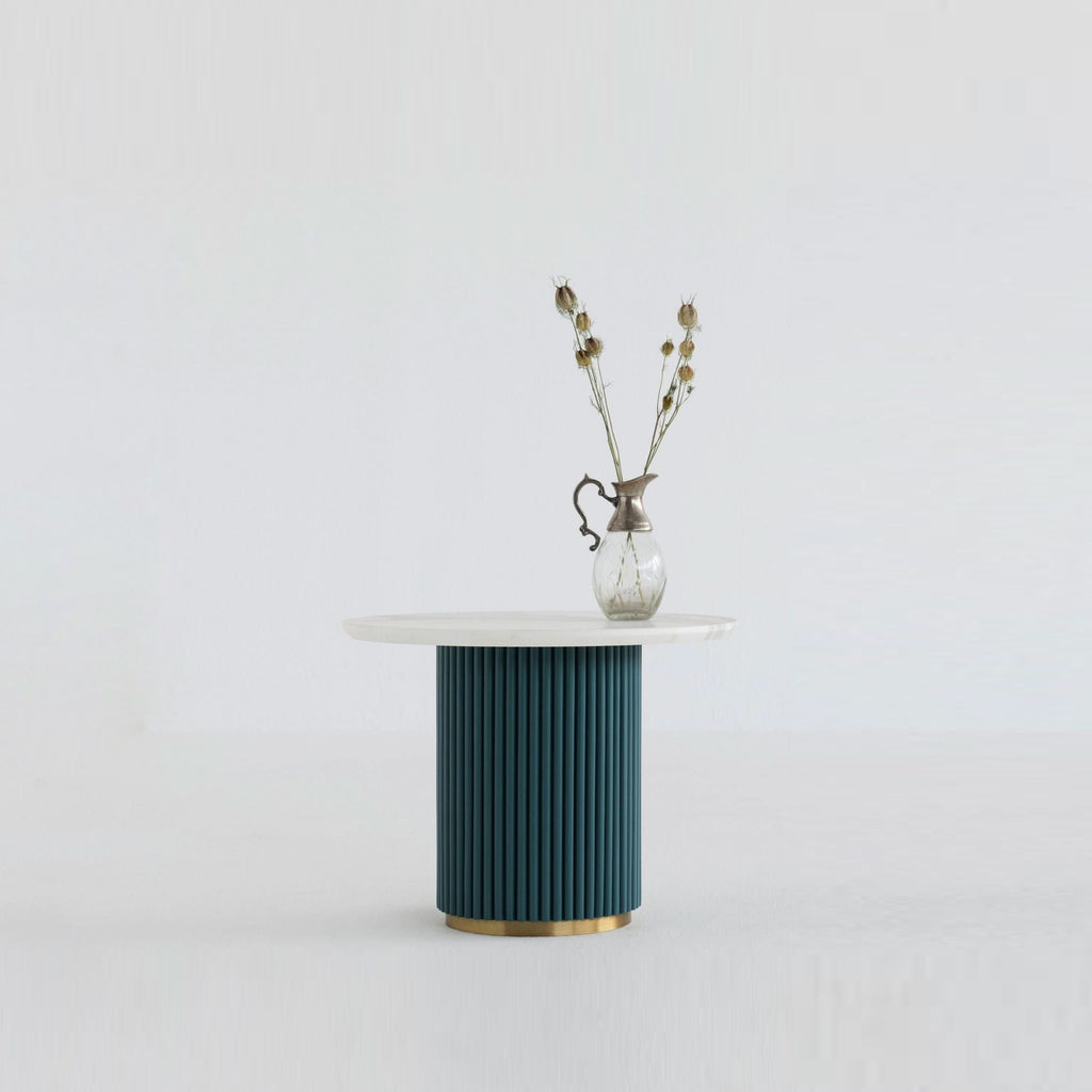 LOLLIPOP SIDE TABLE - MARBLE