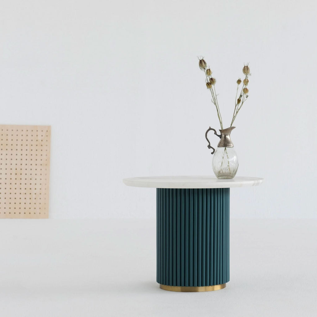 LOLLIPOP SIDE TABLE - MARBLE