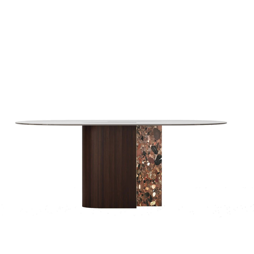TECTONIC CONSOLE, GLASS OVAL