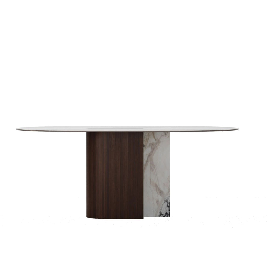 TECTONIC CONSOLE, GLASS OVAL