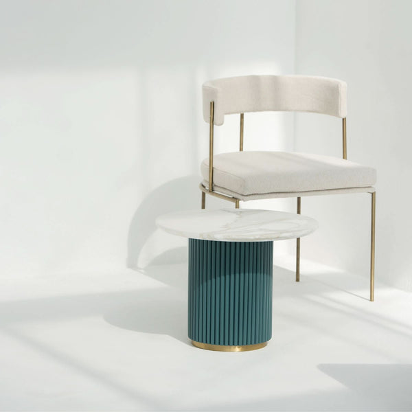 LOLLIPOP SIDE TABLE - MARBLE