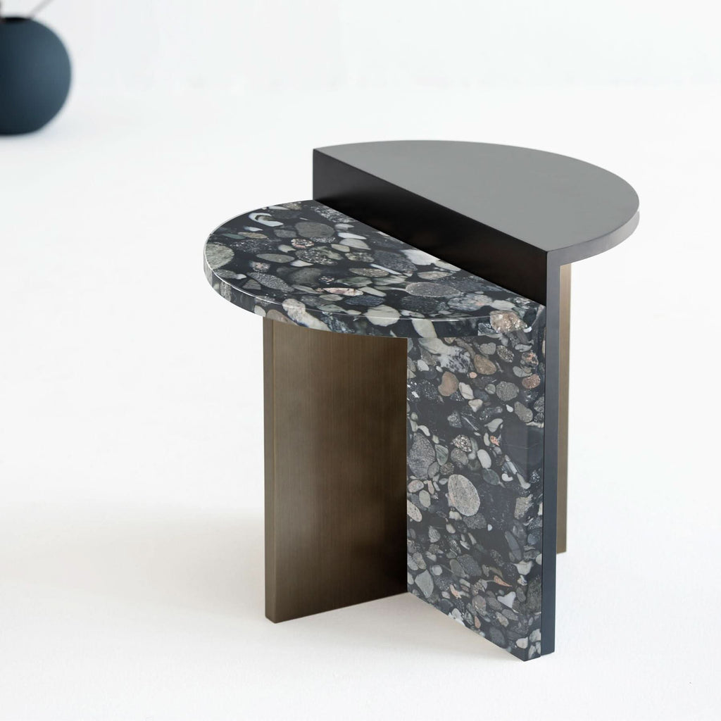 ALP SIDE TABLE, BRASS
