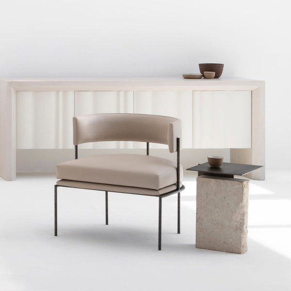 PILLAR ARMCHAIR, LEATHER