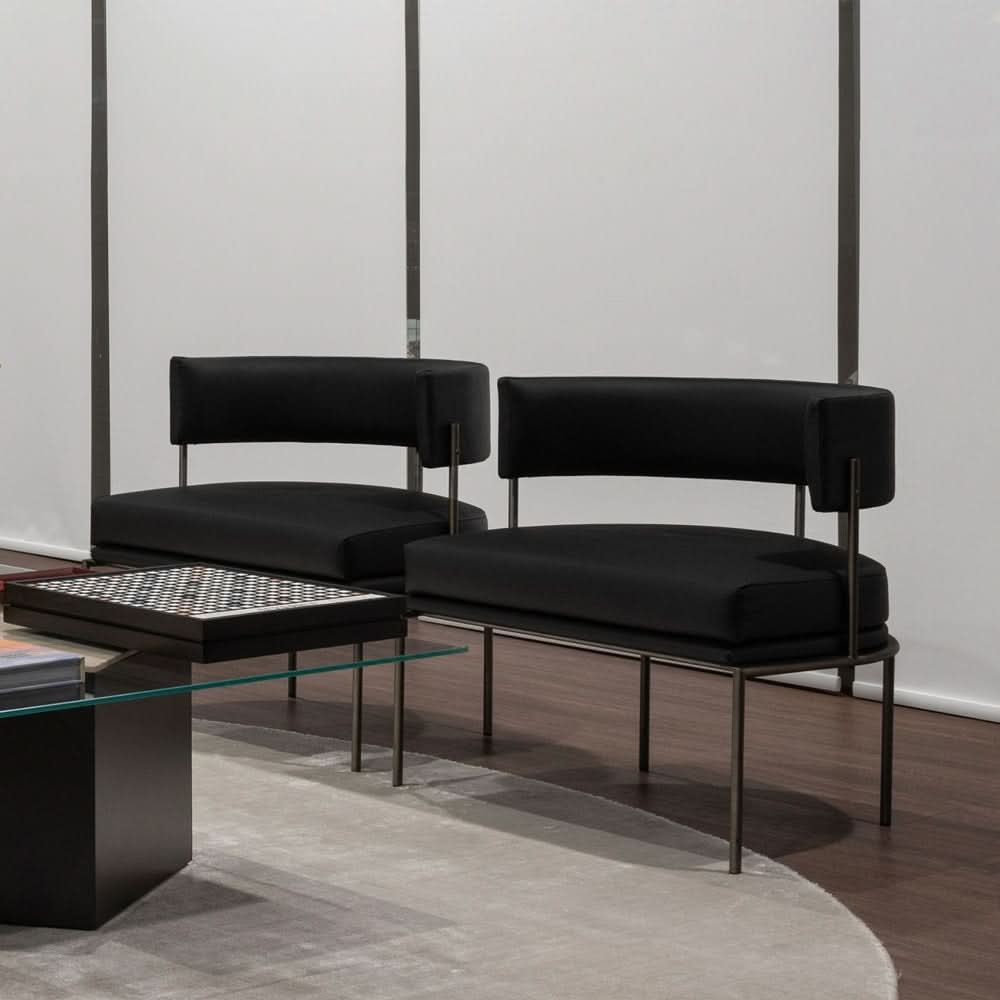 PILLAR ARMCHAIR, LEATHER