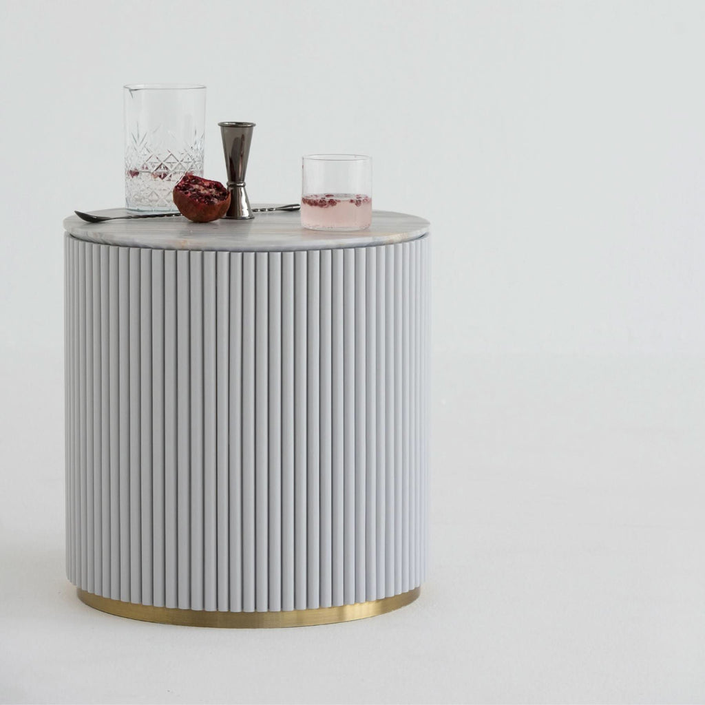 CROWN SIDE TABLE - MARBLE