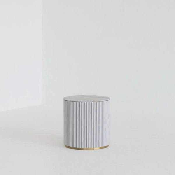 CROWN SIDE TABLE - MARBLE