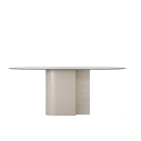 TECTONIC CONSOLE, GLASS OVAL