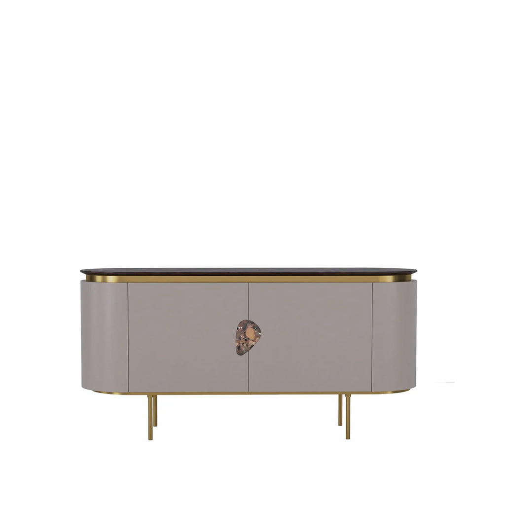 KURVA SIDEBOARD, MARBLE HANDLE
