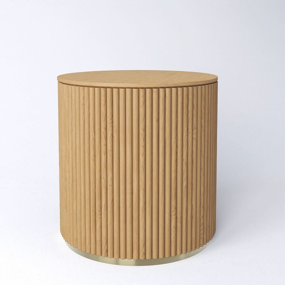 CROWN SIDE TABLE - WOOD