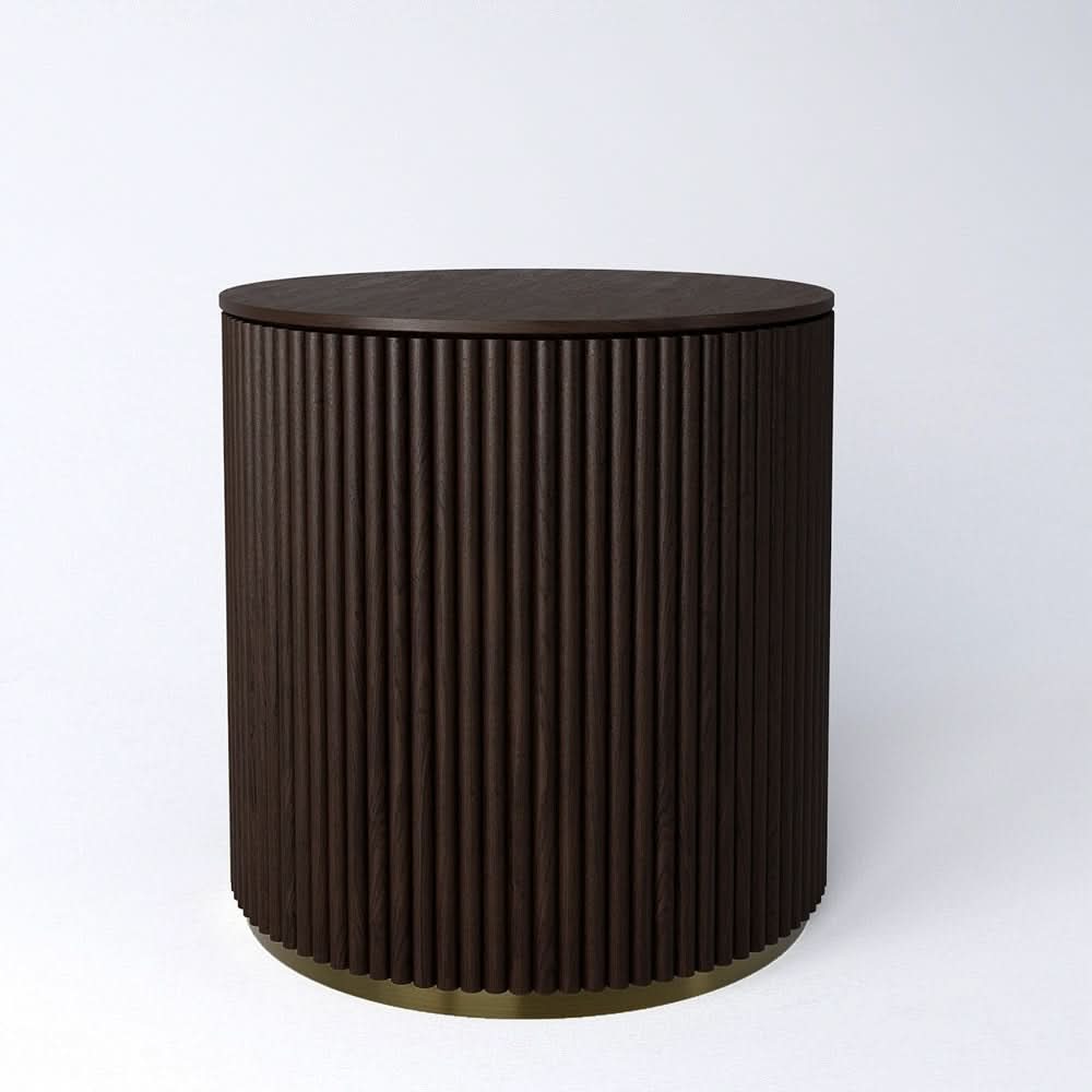 CROWN SIDE TABLE - WOOD