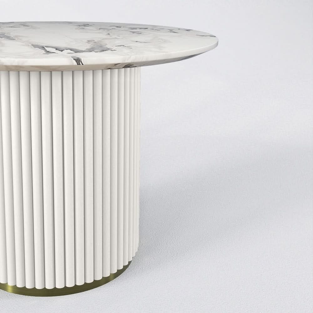 LOLLIPOP SIDE TABLE - MARBLE