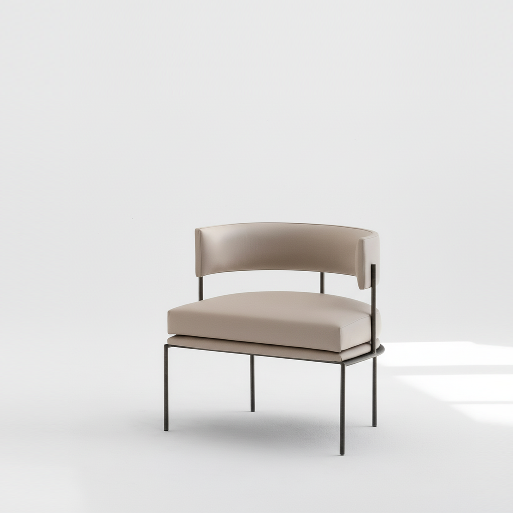 PILLAR ARMCHAIR, LEATHER