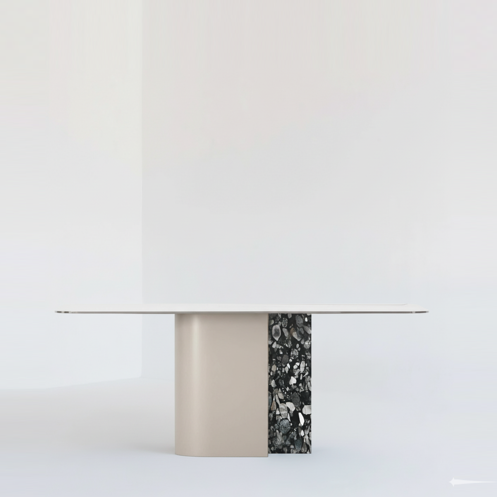 TECTONIC DINING TABLE, GLASS