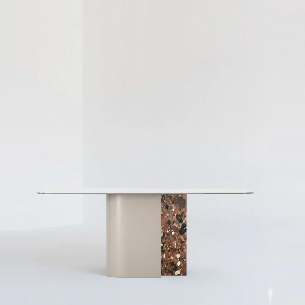 TECTONIC DINING TABLE, GLASS