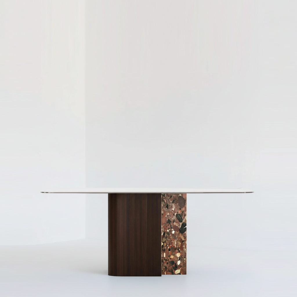 TECTONIC DINING TABLE, GLASS