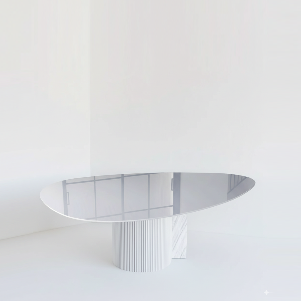 GUILD SPLIT TABLE - ORGANIC, GLASS