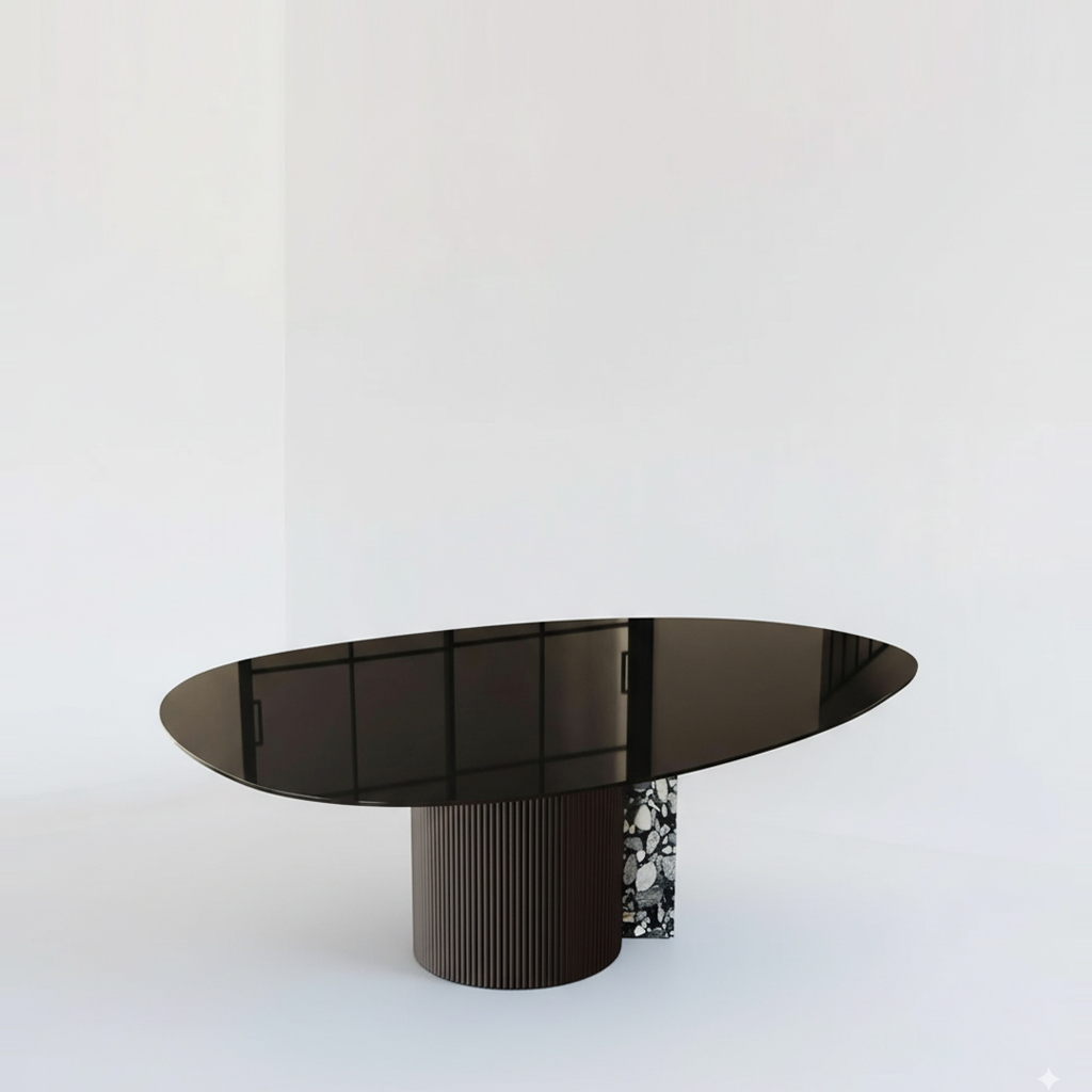 GUILD SPLIT TABLE - ORGANIC, GLASS