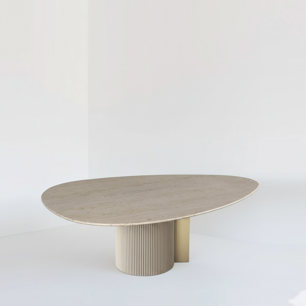 GUILD SPLIT TABLE - ORGANIC, MARBLE
