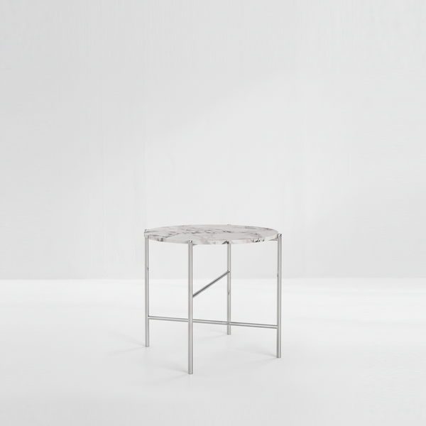 GRACE SIDE TABLE - MARBLE/BRASS