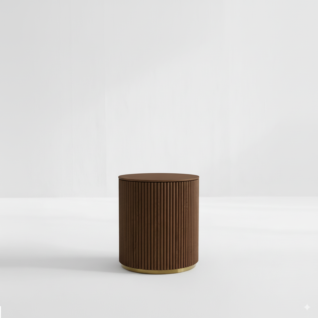 CROWN SIDE TABLE - WOOD