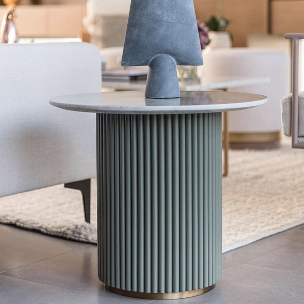 LOLLIPOP SIDE TABLE - MARBLE
