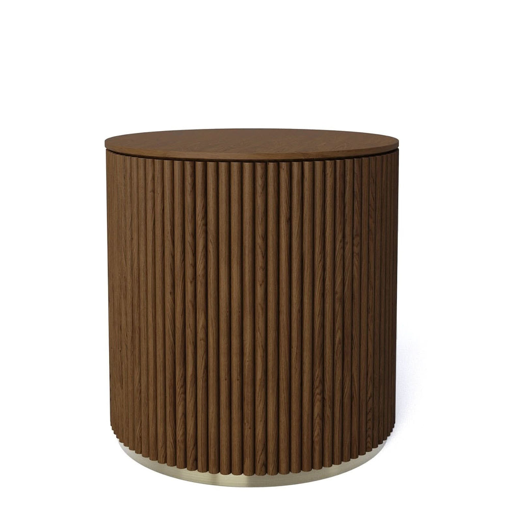 CROWN SIDE TABLE - WOOD