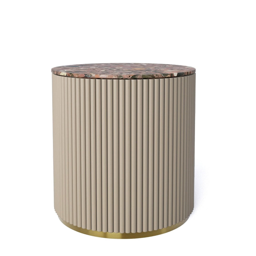 CROWN SIDE TABLE - MARBLE