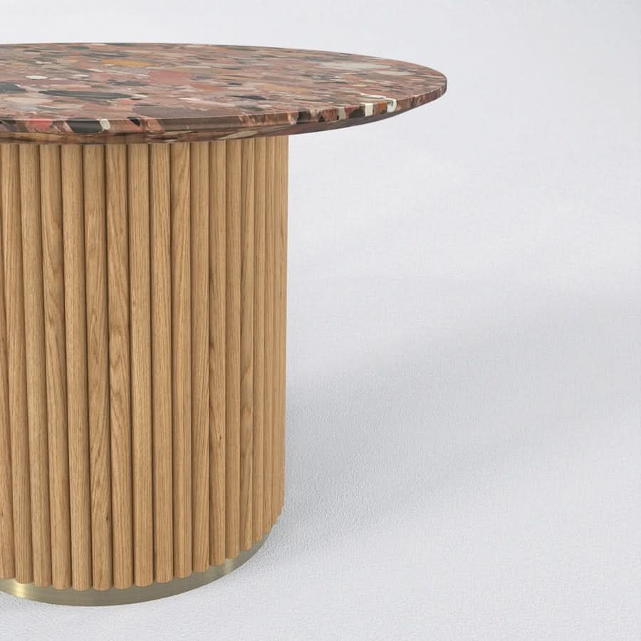 LOLLIPOP SIDE TABLE - MARBLE