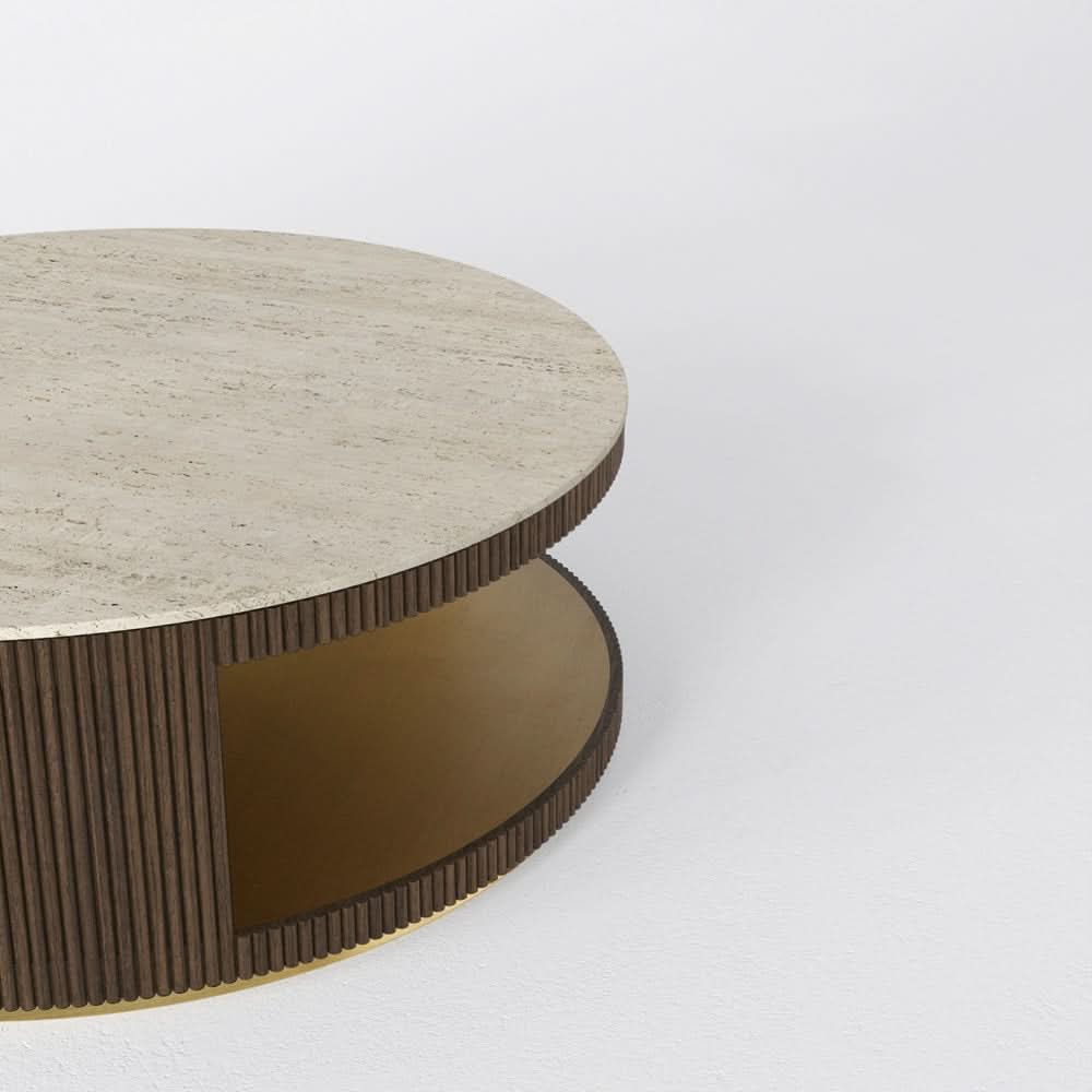 INFINITY COFFEE TABLE - MARBLE/BRASS