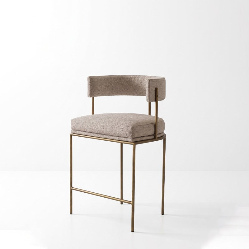 PILLAR BARSTOOL, BRASS