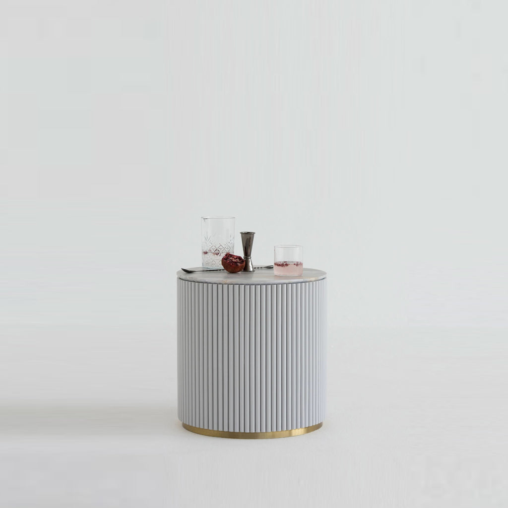 CROWN SIDE TABLE - MARBLE